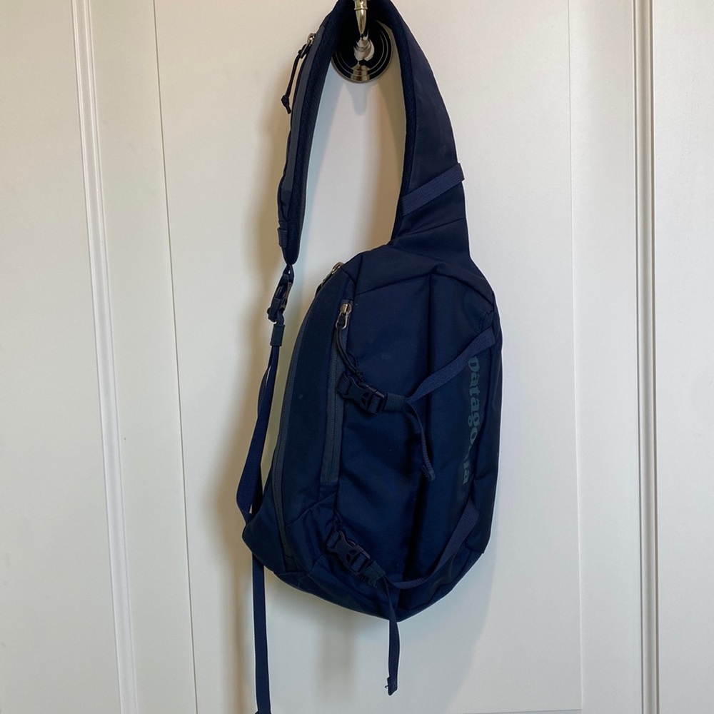 Patagonia Navy Blue Atom Sling Crossover Bag